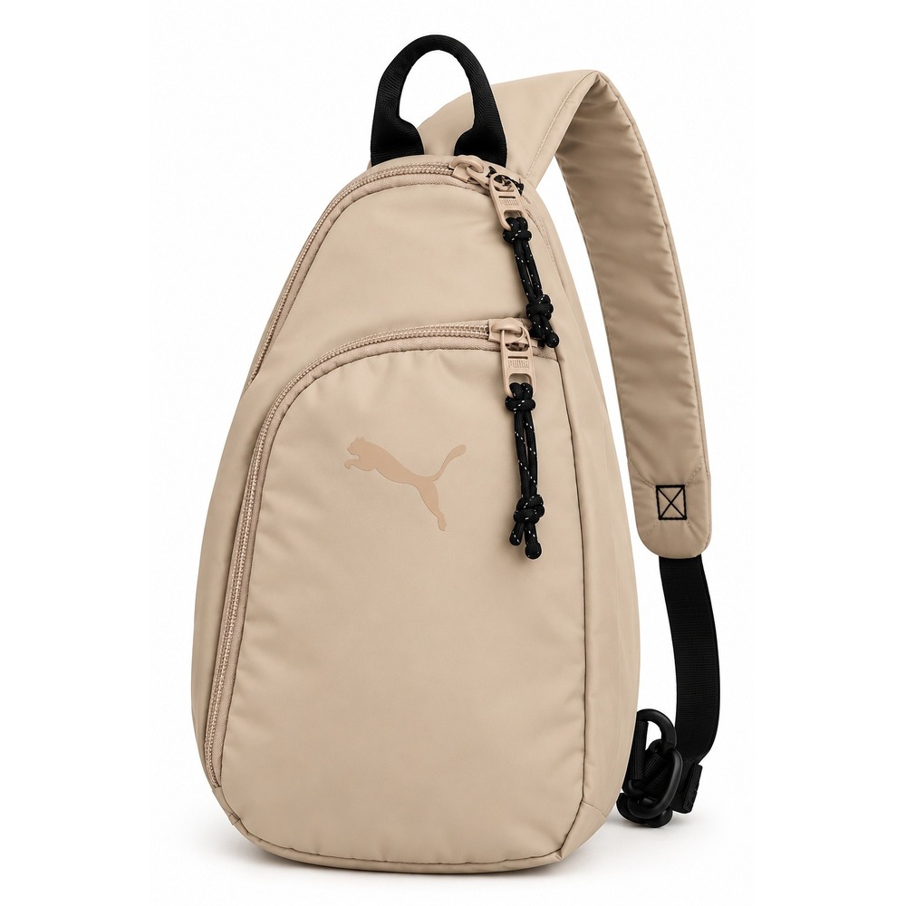 Puma Evercat Myriad Sling Bag Light Beige Crossbody Backpack Unisex Travel NWT